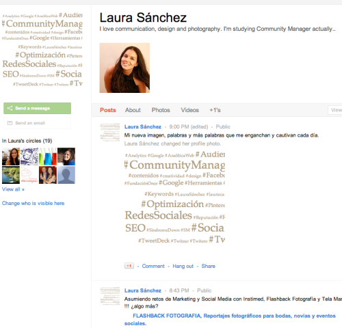 Google Plus Laura Sánchez
